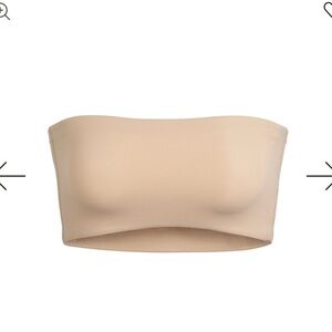 SKIMS Strapless Bandeau Bra in Nude